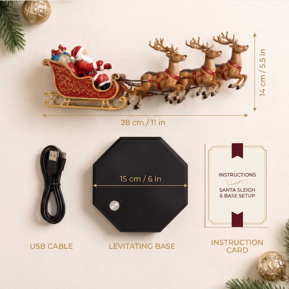 Santa Flying Sleigh Lift